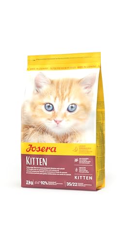 JOSERA Kitten (1 x 2 kg) | Katzenfutter für eine optimale Entwicklung | Super Premium Trockenfutter für wachsende Katzen | 1er Pack von Josera