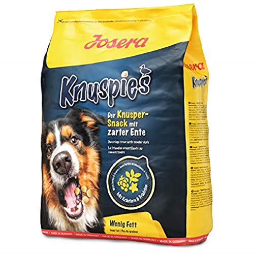 JOSERA Knuspies mit Ente schmackhafte Hundeleckerlis mit geringem Fettgehalt, 1er Pack (1 x 900 g) von Josera