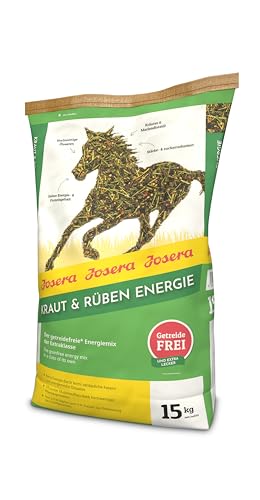 JOSERA Kraut & Rüben Energy (1 x 15 kg) | Premium Pferdefutter - Energiemix der Extraklasse | getreidefreie Rezeptur | effizienter Muskelaufbau| von Josera