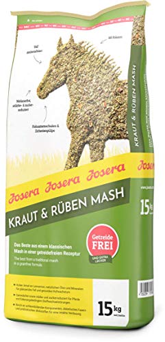 JOSERA Kraut & Rüben Mash (1 x 15 kg) | Premium Pferdefutter mit getreidefreier Rezeptur | hoher Leinsamenanteil | stärke- und zuckerreduziert | 1er Pack von Josera