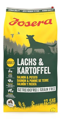 JOSERA Lachs & Kartoffel (1 x 12,5 kg) | getreidefreies Hundefutter | Lachsprotein als einzige tierische Proteinquelle | Super Premium Trockenfutter für ausgewachsene Hunde | 1er Pack von Josera