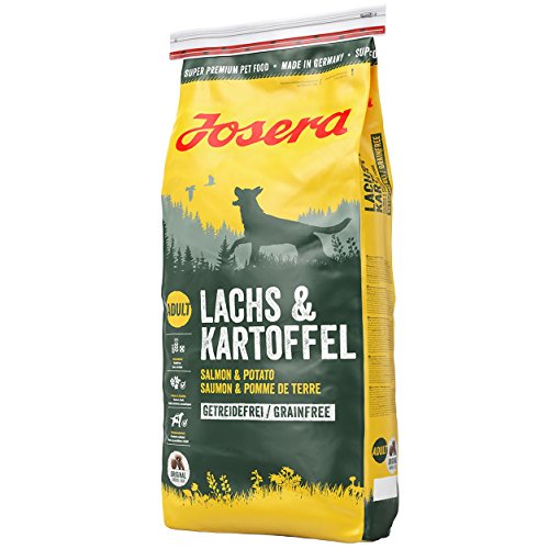 JOSERA Lachs & Kartoffel (1 x 15 kg) | Adult | Premium Trockenfutter für ausgewachsene Hunde | Kartoffel & Lachs als einzige tierische Proteinquelle | getreidefrei | Hundefutter| 1er Pack von Josera