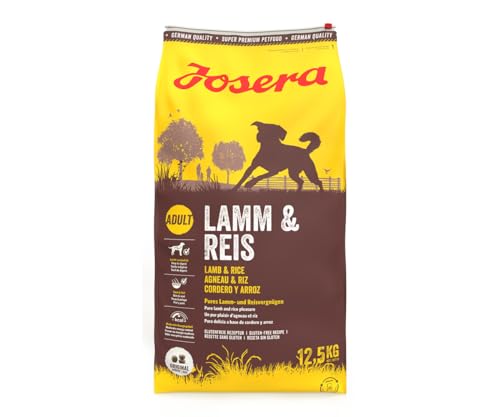 JOSERA Lamm & Reis (1 x 12,5 kg) | Hundefutter mit Lamm als einziger tierischer Eiweißquelle | Super Premium Trockenfutter für ausgewachsene Hunde | 1er Pack von Josera