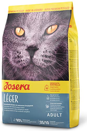 JOSERA Léger (1 x 400 g) | Katzenfutter mit niedrigem Fettgehalt | Super Premium Trockenfutter für ausgewachsene Katzen | 1er Pack von Josera