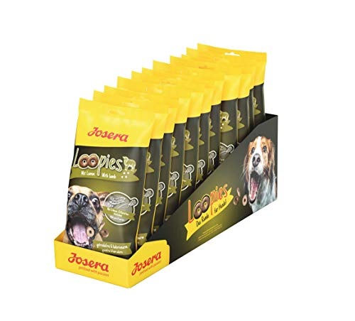JOSERA Loopies mit Lamm (11 x 150 g) | getreidefreie Hundeleckerlis mit wenig Fett | Super Premium Qualität ohne Zucker | 11er Pack von Josera
