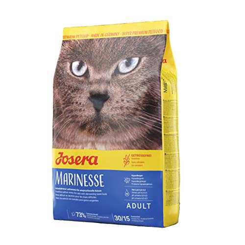 JOSERA Marinesse (1 x 2 kg) | Lachs, Kartoffel und Erbse als ausgesuchte Proteinquelle | für anspruchtsvolle Katzen | hypoallergenes Katzenfutter | Super Premium Trockenfutter von Josera
