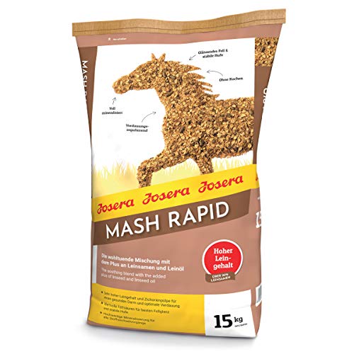 JOSERA Mash Rapid (1 x 15 kg) | Premium Pferdefutter Mash | Pferdefutter mit Leinsamen | hochwertige Mineralisierung |bester Fellglanz und stabile Hufe | 1er Pack von Josera