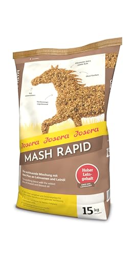 JOSERA Mash Rapid (1 x 15 kg) | Premium Pferdefutter Mash | Pferdefutter mit Leinsamen | hochwertige Mineralisierung |bester Fellglanz und stabile Hufe | 1er Pack von Josera