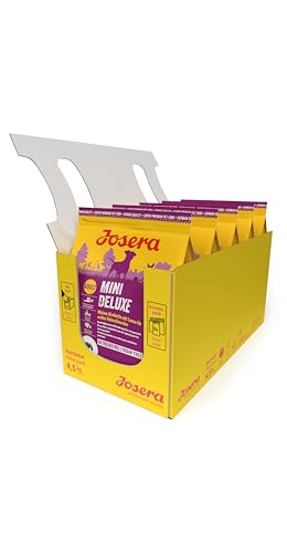 JOSERA MiniDeluxe (5 x 900 g) | getreidefreies Hundefutter für kleine Rassen | mit Lamm und Süßkartoffel | Super Premium Trockenfutter für ausgewachsene Hunde | 5er Pack von Josera