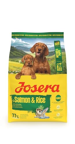 JOSERA Mother & Puppy Lachs & Reis (1 x 3 kg) | Premium Trockenfutter für trächtige/säugende Hündinnen & Welpen | Optimale Versorgung mit Enegie & L-Carnitin | glutenfrei | 1er Pack von Josera