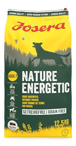 JOSERA Nature Energetic (1 x 12,5 kg) | getreidefreies Hundefutter ohne Kartoffeln |Super Premium Trockenfutter für ausgewachsene Hunde | 1er Pack von Josera