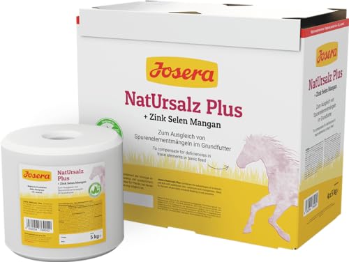 JOSERA Natursalz Plus (1 x 5 kg) | hohe Ausstattung an Zink, Selen und Mangan | Mineralfuttermittel für Pferde von Josera