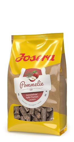JOSERA Pommelie - Pferdeleckerli (1 x 900 g) | PFERD | Premium Ergänzungsfutter für Pferde | gesunde und schmackhafte Pferdeleckerlis zu 100 % aus Apfel & Thymian | getreidefrei | 1er Pack von Josera