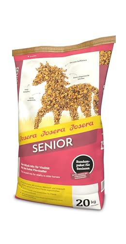 JOSERA Senior (1 x 20 kg) | PFERD SENIOR | Premium Pferdefutter für ältere Pferde | leicht verdaulich & gut zu kauen | ideal zum Auffüttern | mit Vital-Komplex | 1er Pack von Josera