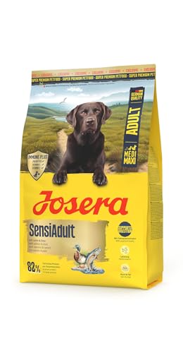 JOSERA SensiAdult mit Lachs & Ente (1 x 3 kg) | Premium Trockenfutter für mittlere und große Rassen | Für Sensitive Athleten | Immune Plus für EIN intaktes Immunsystem | glutenfrei | 1er Pack von Josera