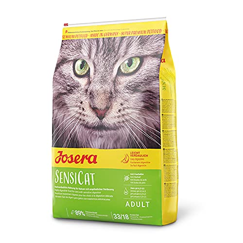 JOSERA SensiCat (1 x 10 kg) | Katzenfutter mit extra verträglicher Rezeptur | Super Premium Trockenfutter für ausgewachsene und empfindliche Katzen | 1er Pack von Josera