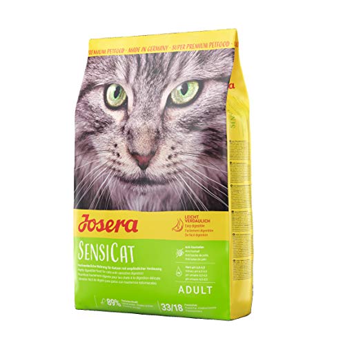 JOSERA SensiCat (1 x 2 kg) | Katzenfutter mit extra verträglicher Rezeptur | Super Premium Trockenfutter für ausgewachsene und empfindliche Katzen von Josera