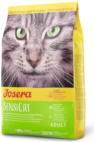 JOSERA SensiCat (1 x 2 kg) | Katzenfutter mit extra verträglicher Rezeptur | Super Premium Trockenfutter für ausgewachsene und empfindliche Katzen von Josera
