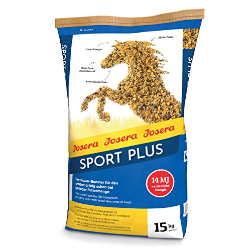 JOSERA Sport Plus (1 x 15 kg) | Premium Pferdefutter für Sportpferde | haferfrei | energiereiches Power-Müsli für Pferde in schwerer Arbeit | 1er Pack von Josera