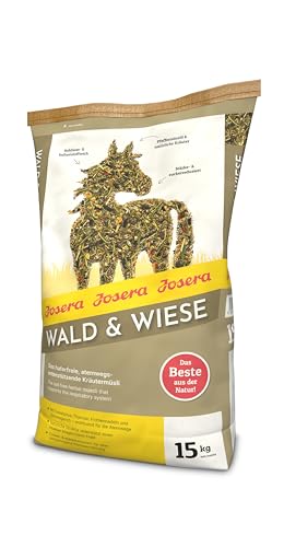 JOSERA Wald & Wiese (1 x 15 kg) | Premium Pferdefutter - das atemwegsunterstützende Kräutermüsli| haferfrei |Stärke- & zuckerreduziert | 1er Pack von Josera