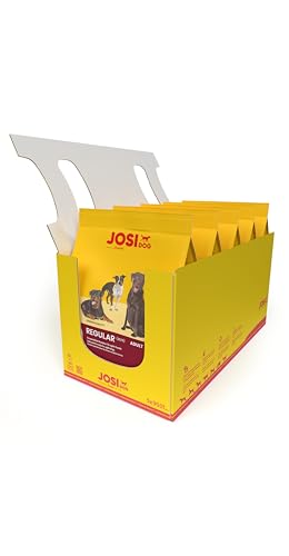 JosiDog Regular (5 x 900 g) | Adult | Premium Trockenfutter für ausgewachsene & aktive Hunde | mit viel tierischem Protein | glutenfrei | Powered by JOSERA | Hundefutter | Alleinfutter | 5er Pack von Josera
