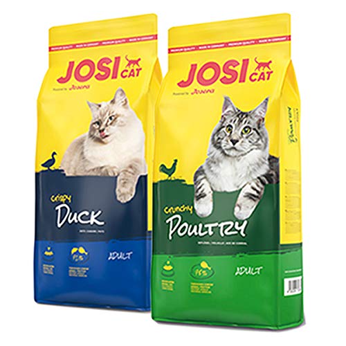 Josera 1 x 10 kg JosiCat Crispy Duck 1 x 10 kg JosiCat Crunchy Poultry von Josera