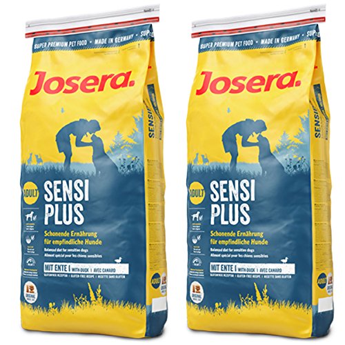 Josera 2 x 15 kg SensiPlus Sparpaket für Hunde mit normaler Aktivität, Granulatgröße ~2,05 cm, leicht verdaulich, 30 kg von Josera