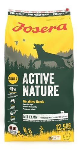 JOSERA Active Nature (1 x 12,5 kg) | Adult | Premium Trockenfutter für ausgewachsene aktive Hunde | Lamm & Reis | Hundefutter | 1er Pack JOSERA Active Nature (1 x 12,5 kg) | Adult | Premium Trockenfutter für ausgewachsene aktive Hunde | Lamm & Reis | Hundefutter | 1er Pack von Josera