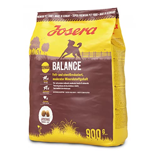 Josera Balance | 1 x 900g Hundetrockenfutter | fett-und eiweißreduziertes Hundefutter für Senioren | glutenfrei | Super Premium Trockenfutter für ältere Hunde | 1er Pack von Josera