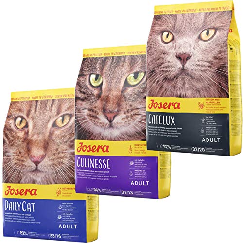 Josera Die Gourmetvariation für die Katze: je 2 kg DailyCat, Culinesse & Catelux von Josera