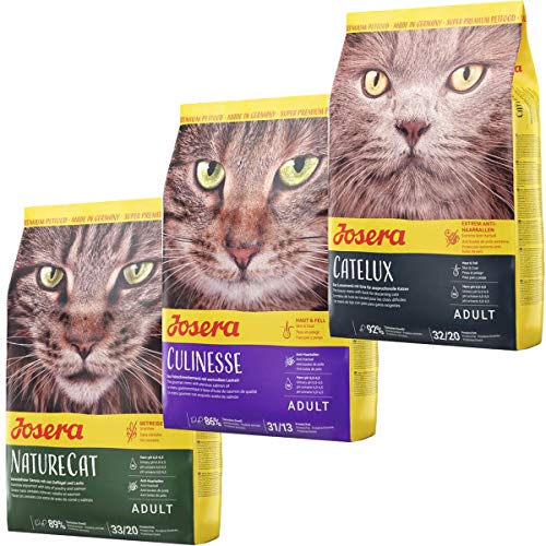 Josera Die Gourmetvariation für die Katze: je 2 kg NatureCat, Culinesse & Catelux von Josera