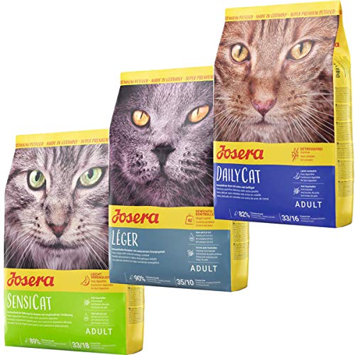 Josera Die Gourmetvariation für die Katze: je 2 kg SensiCat, Léger & DailyCat Josera Die Gourmetvariation für die Katze: je 2 kg SensiCat, Léger & DailyCat von Josera