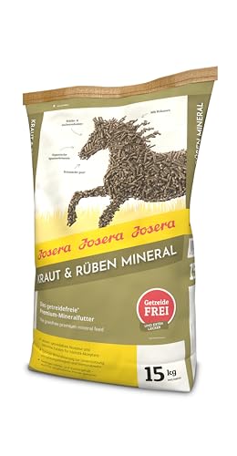 Josera Kraut und Rüben Mineral (1 x 15kg) Premium Pferdefuttergetreidefreies MineralfutterStärke- und Zuckerreduziert1er Pack von Josera