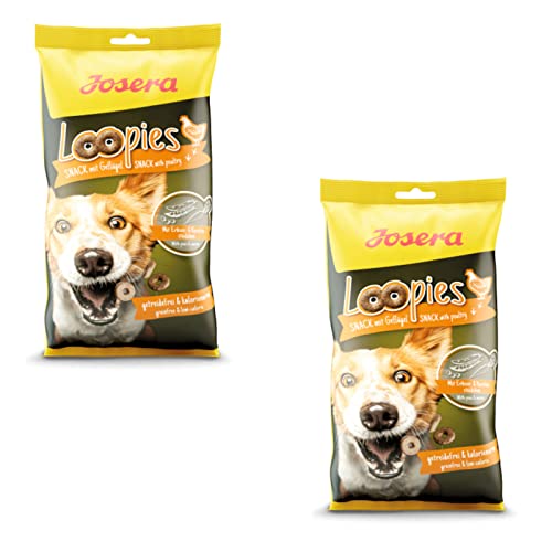 Josera Loopies Geflügel - Leckerlis für Hunde - Doppelpack - 2 x 150 g von Josera