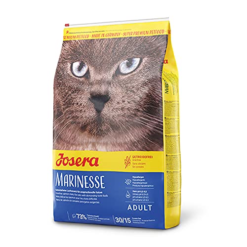 Josera Katzenfutter - 4,25 kg - Marinesse-Rezept - Hypoallergenes Futter für Erwachsene Haustiere - Lachsbasis - Getreidefrei - Qualitätsproteine von Josera