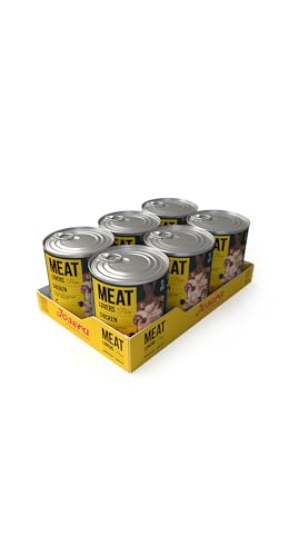 JOSERA Meat Lovers Pure Chicken (6 x 800 g) | Adult | Premium Nassfutter für ausgewachsene Hunde | extra viel Hühnerfleisch (68%) | Monoprotein | getreidefrei | Hundefutter nass | 6er Pack von Josera