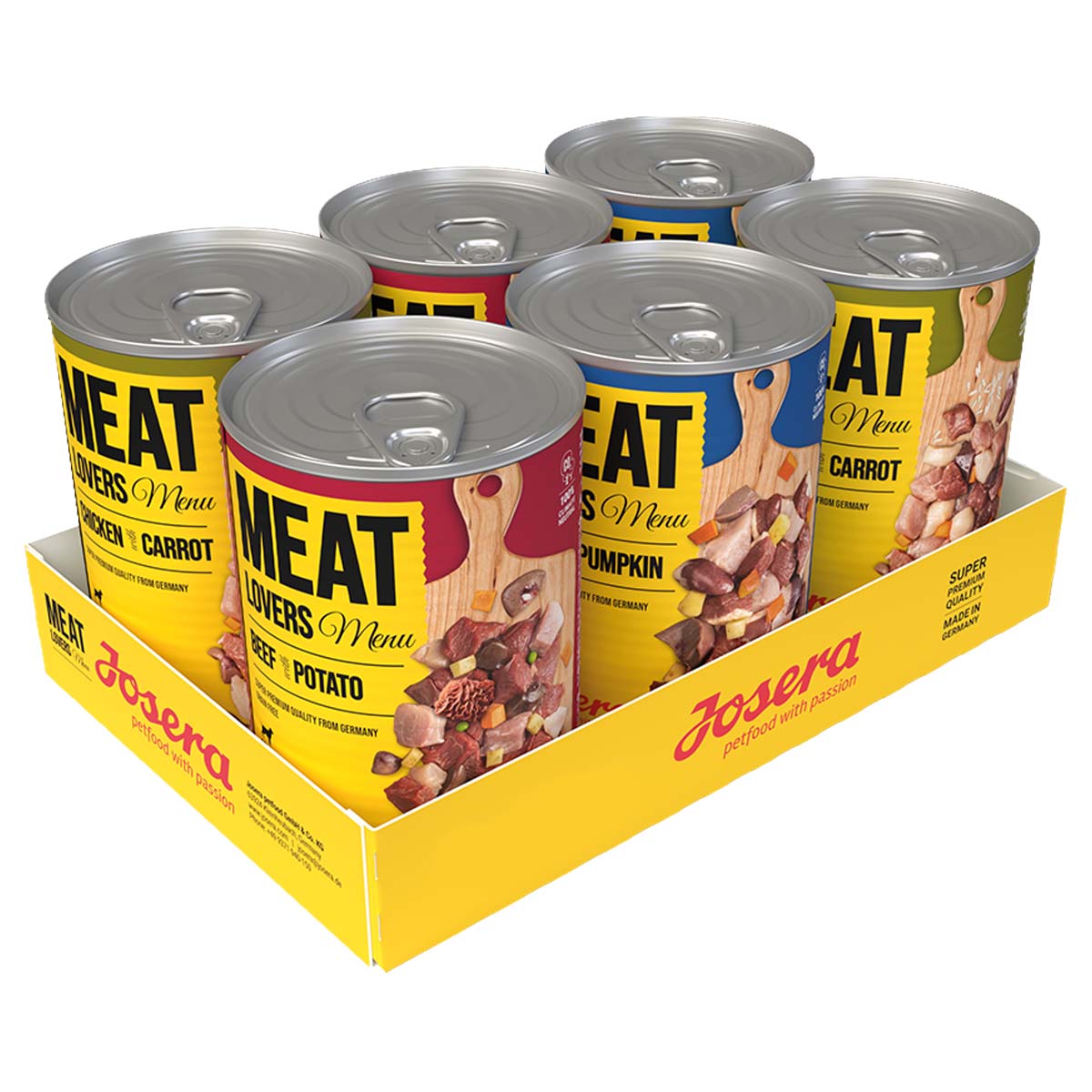 Josera Meat Lovers Menu Mixpaket 6x400g von Josera