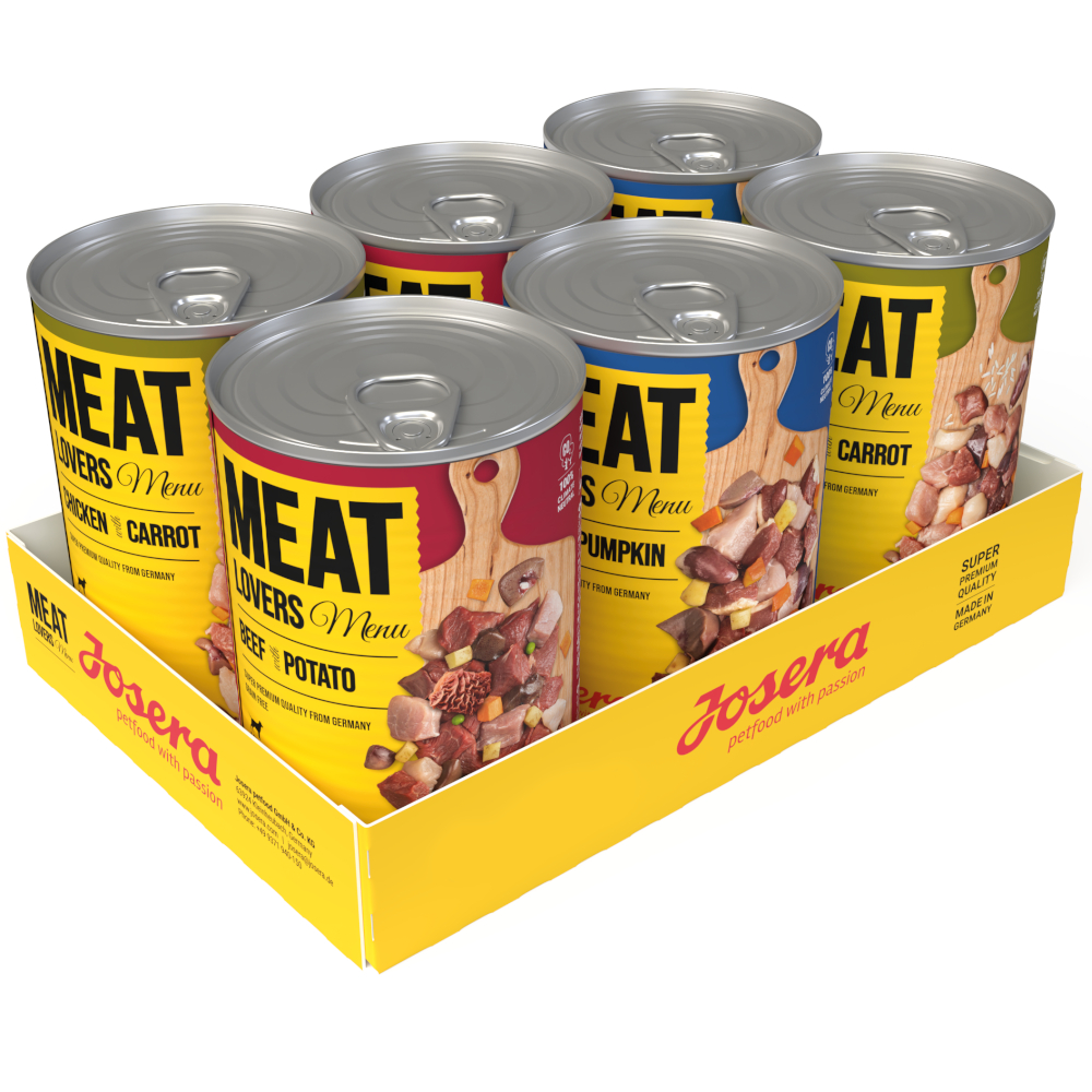 Josera Meatlovers Menü 6 x 400 g - Mix (3 Sorten) von Josera