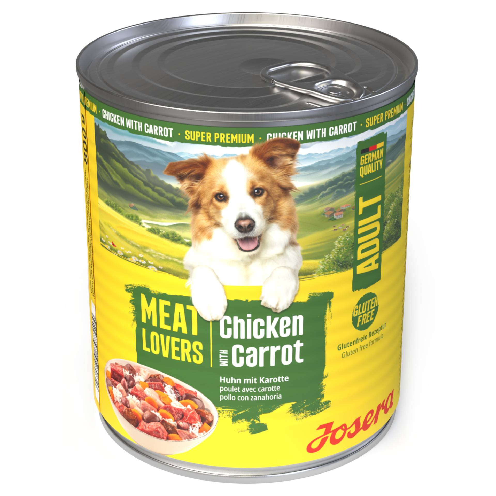Josera Meatlovers Menü 6 x 800 g - Huhn & Karotte (neues Design) von Josera