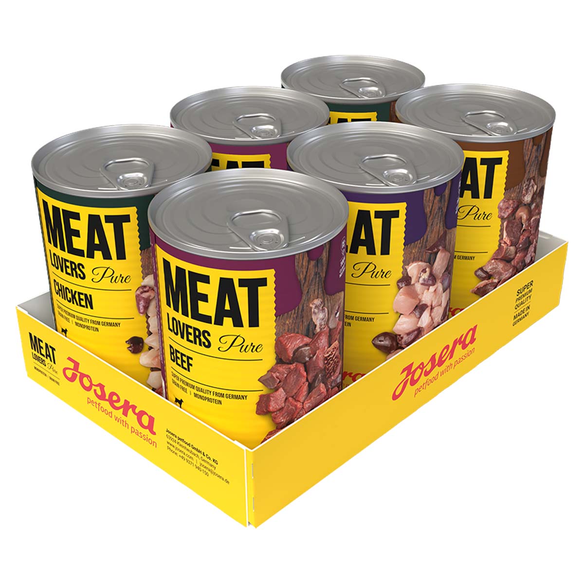 Josera Meat Lovers Pure Multipack 6x400g Josera Meat Lovers Pure Multipack 6x400g von Josera