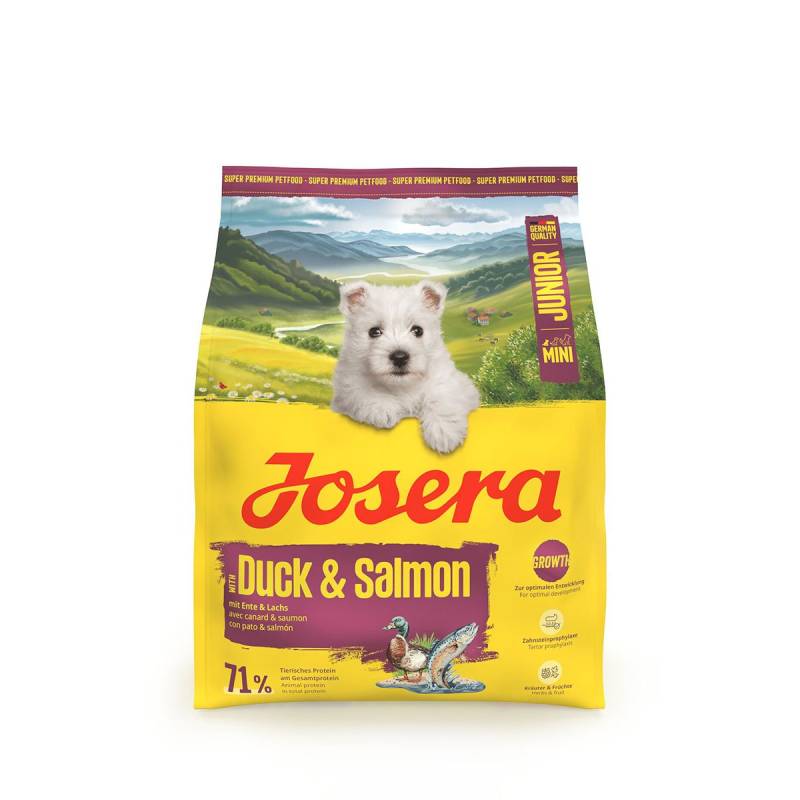 Josera Mini Junior Duck & Salmon 900 g Josera Mini Junior Duck & Salmon 900 g von Josera