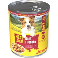 Josera Nassfutter Hund, Adult, Meat Lovers Menu, Rind und Kartoffel 6x800 g Josera Nassfutter Hund, Adult, Meat Lovers Menu, Rind und Kartoffel 6x800 g von Josera