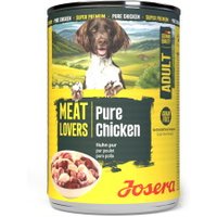 Josera Nassfutter für Hunde, Adult, Meat Lovers, Huhn pur 6x400 g von Josera