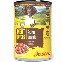 Josera Nassfutter für Hunde, Adult, Meat Lovers, Lamm pur 6x400 g von Josera