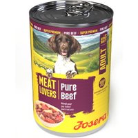 Josera Nassfutter für Hunde, Adult, Meat Lovers, Rind pur 6x400 g von Josera