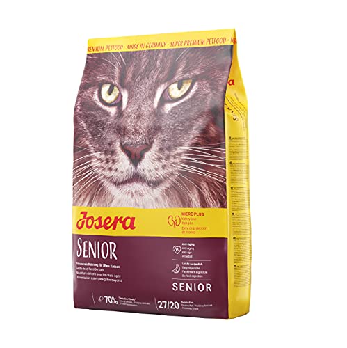 Josera Senior (3 x 2kg) | Katzenfutter für ältere Katzen oder Katzen mit chronischer Niereninsuffizienz | Super Premium Trockenfutter | 3er Pack von Josera