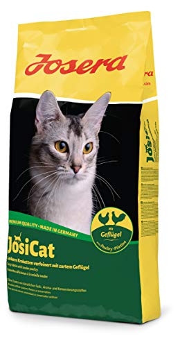 JosiCat Crunchy Poultry (1 x 10 kg) | Premium Trockenfutter für ausgewachsene Katzen | Katzenfutter | powered by JOSERA | 1er Pack von Josera