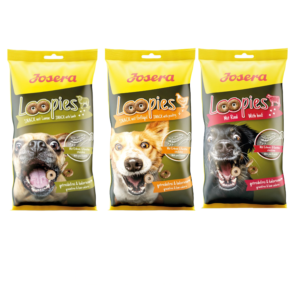 Kombi-Paket Josera Loopies 9 x 150 g - Rind + Geflügel + Lamm Kombi-Paket Josera Loopies 9 x 150 g - Rind + Geflügel + Lamm von Josera