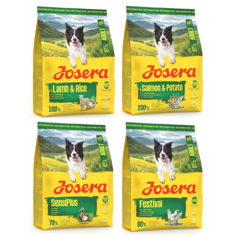 Kombi-Paket: Josera Adult 4 x 900 g - Mix (4 Sorten) von Josera