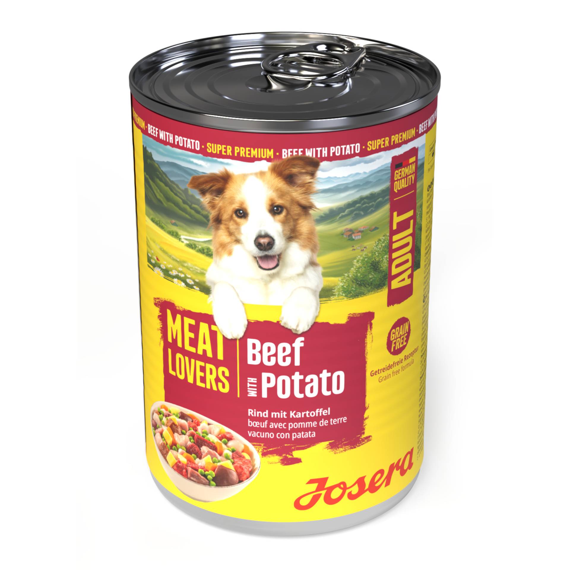 Sparpaket Josera Meatlovers Menü 24 x 400 g - Rind & Kartoffel von Josera